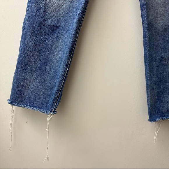 Levi’s Wedgie Straight Frayed Hem Button Fly High Rise Jeans - Picture 6 of 13